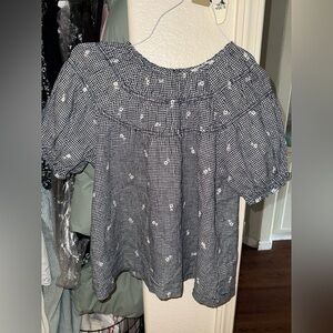 Madewell Gingham Top